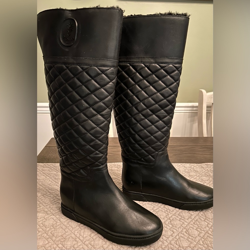 BLONDO Leather Quilted Boots w/AquaProtect